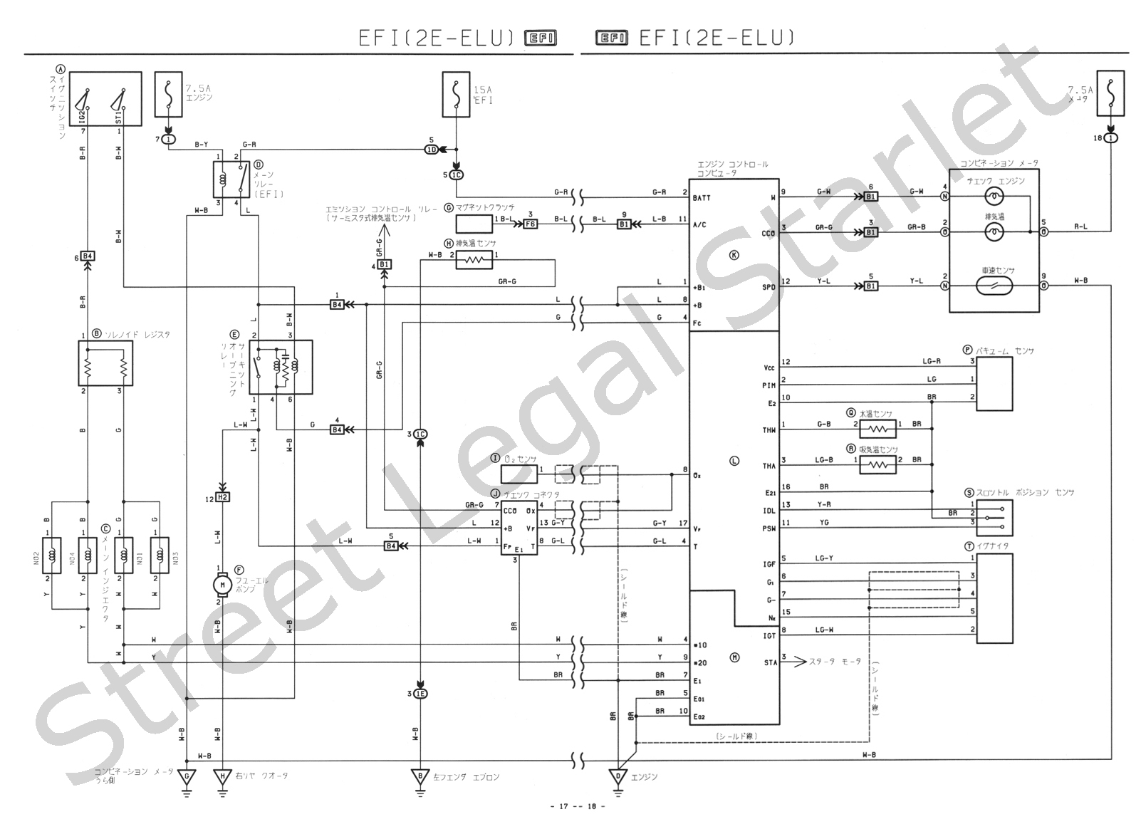 Toyota Carina E Electrical Wiring Diagram